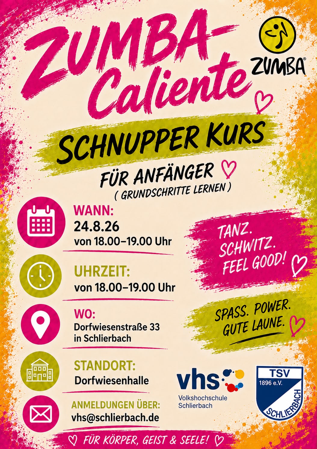Zumba Schnupperkurs für Anfänger